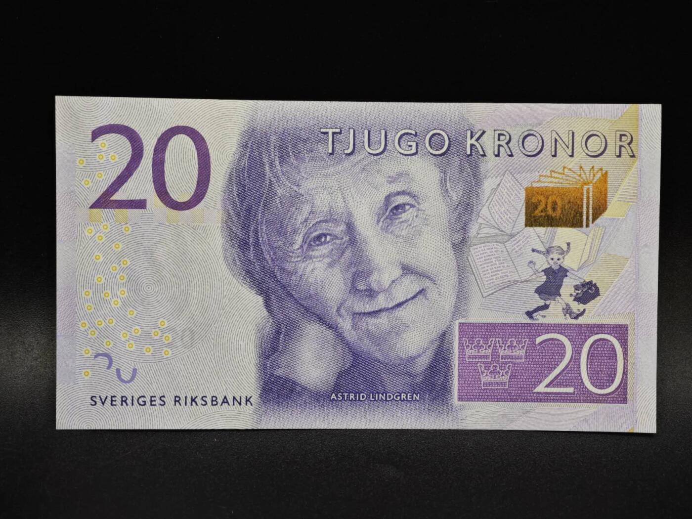 【淘币小摊】限时拍第八百五十二拍  无佣金福利纸币场  满百包邮可预留两周  周一统一发货  瑞典20克朗纸币【全新】