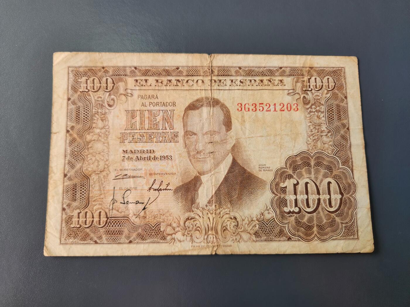 1月22号晚上8点 外国纸币自动截拍第11场 西班牙原票旧品