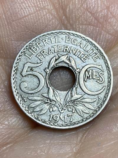2026年第十四场(总第一百八十三场）外国好品散币场(免佣金) - 少见–法兰西第三共和国1917年5生丁(第三版，大尺寸版，首发年)