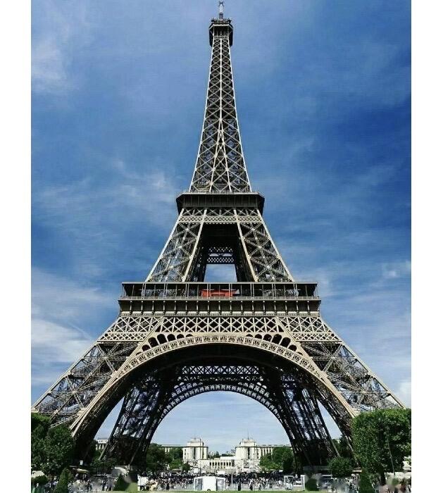 【旋风钱币】1月24日19:00准时开拍 精美欧洲币章、银币银章、第三帝国钱币等 全场包邮！ 【艺术】法国艺术大章 地标建筑埃菲尔铁塔 高浮雕精制彩色巨型镀金章 100MM 378克