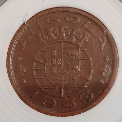 布加迪🐬～世界钱币(上海)🌾第 271 期 /  各国套币和散币 - 安哥拉🇦🇴 1953年 50分