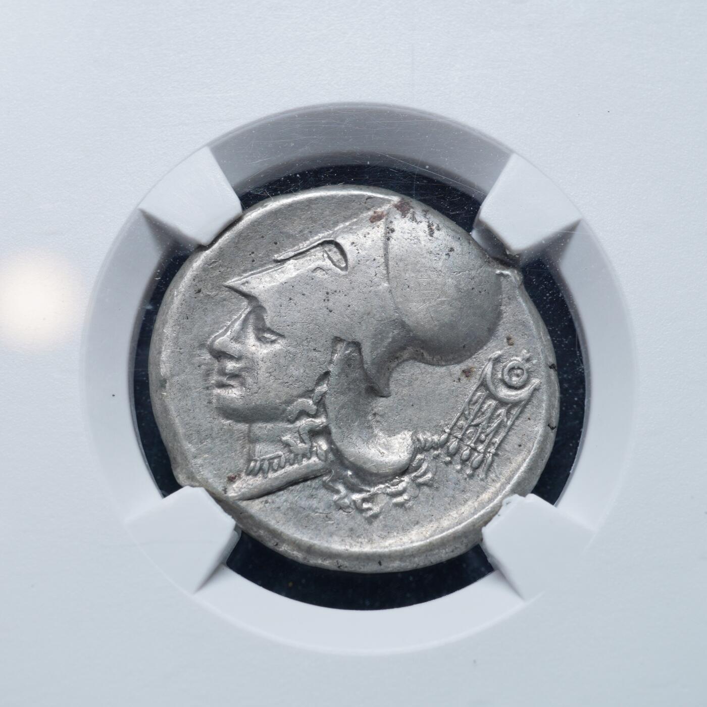 琋语集藏2026年02月欧洲古典打制币拍卖 古希腊阿卡纳尼亚雅典娜与飞马1斯塔特银币（TQG评级）