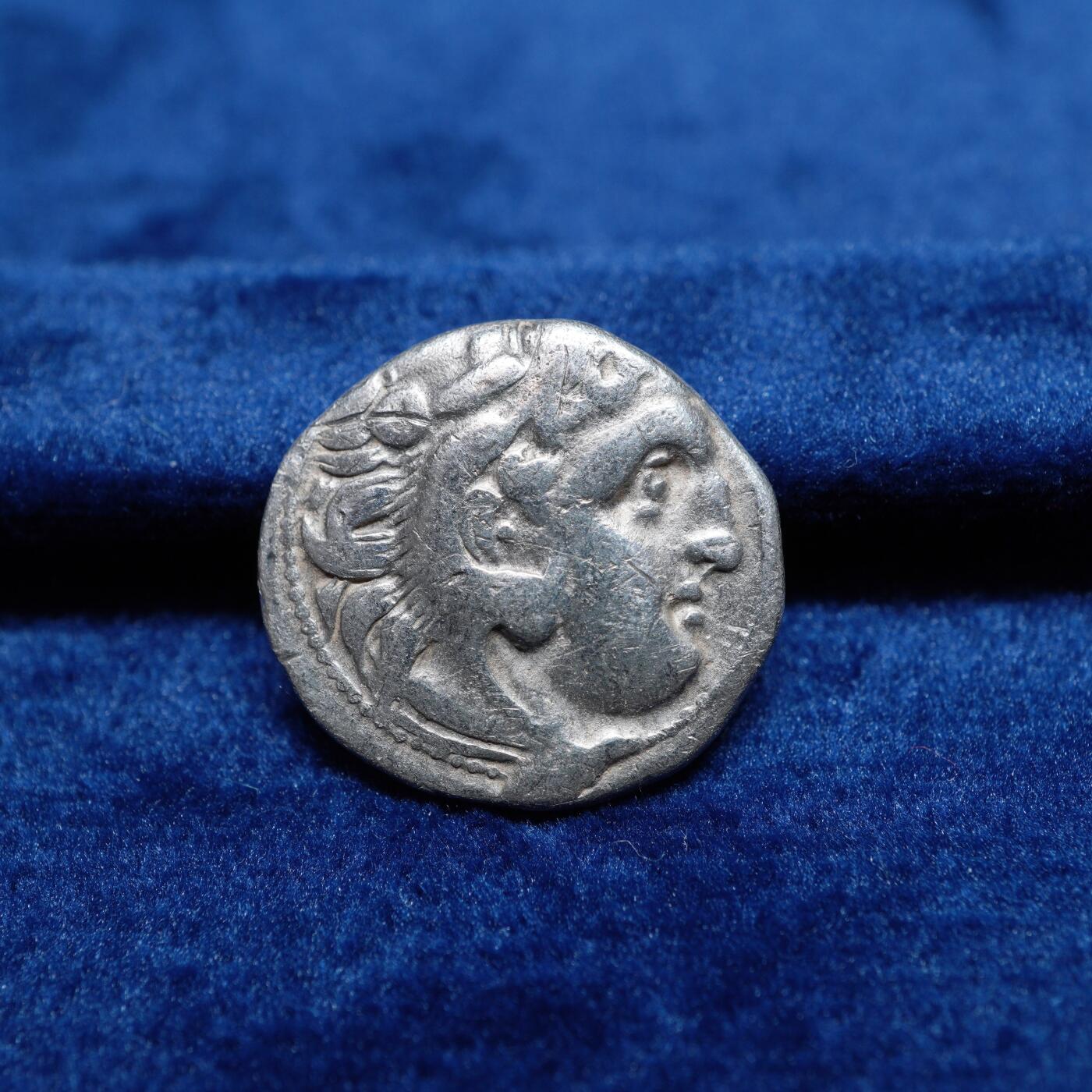 琋语集藏2026年02月欧洲古典打制币拍卖 古希腊马其顿王国-大力神赫拉克勒斯1德银币