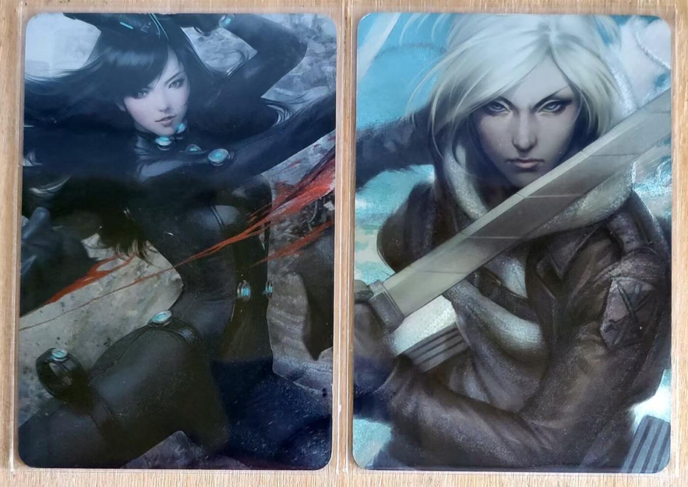 春节前倒数第三场！！龙虎卡牌-七三场（满200元包邮，无佣金，每周六结拍，欢迎送拍） 粗闪2张 江东 下平玲花+三笠