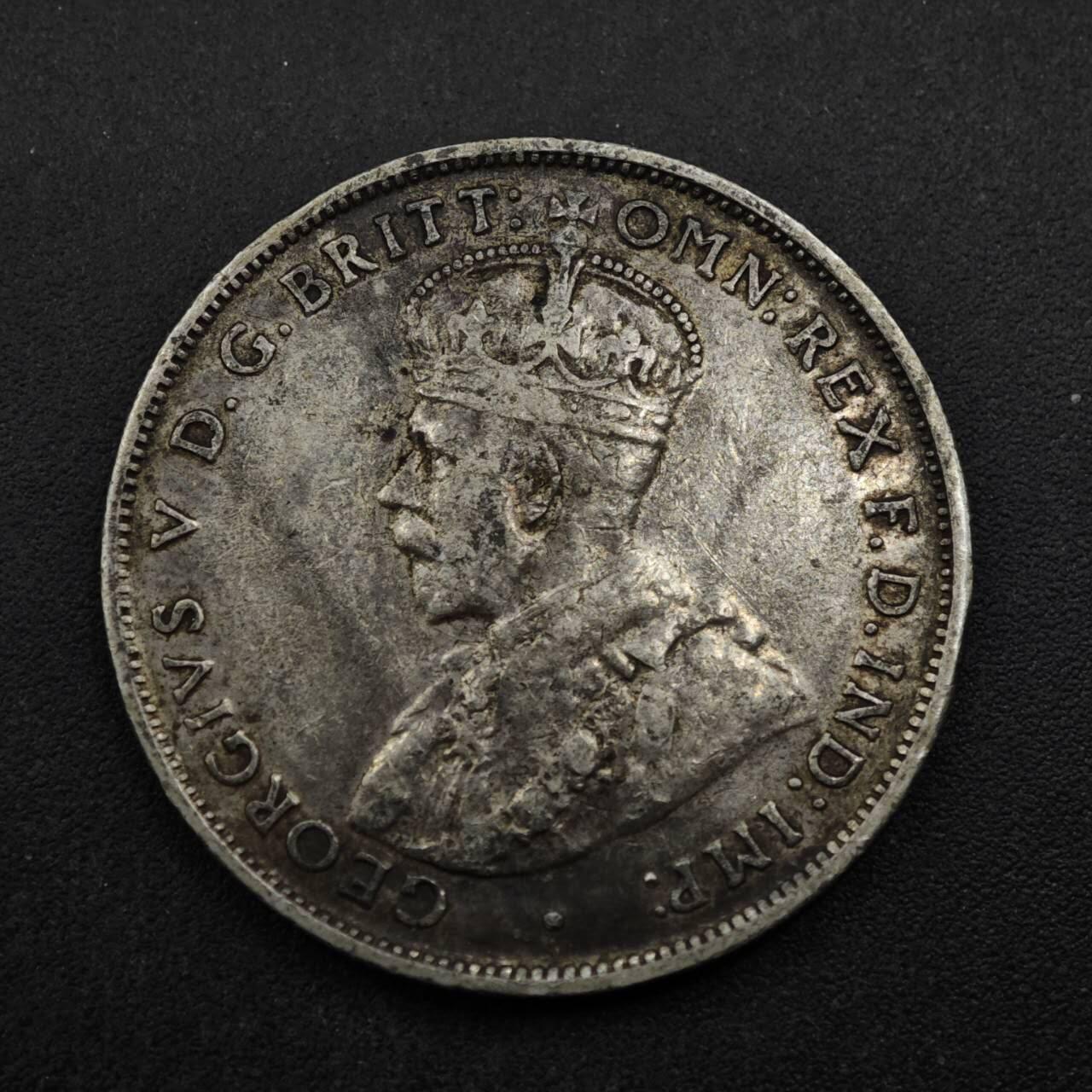 【淘币小摊】实时拍第八百五十三拍   散币银币场   满百包邮可预留二周 每周一统一发货   澳大利亚1936年乔治五世弗洛林银币