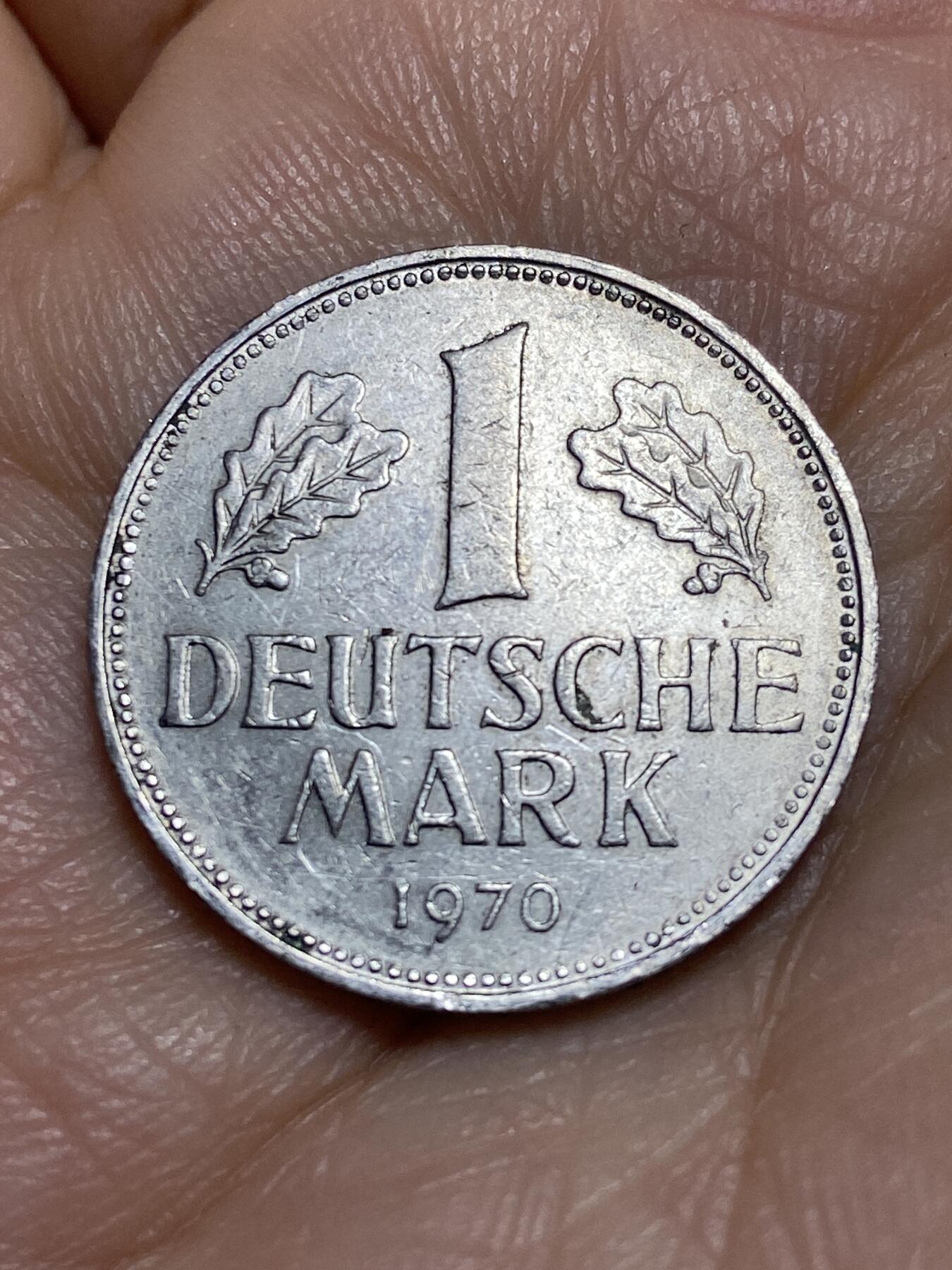 2026年第十三场(总第一百八十二场）外国好品散币场(免佣金) 德国🇩🇪1970年1马克(G标，卡尔斯鲁厄造)