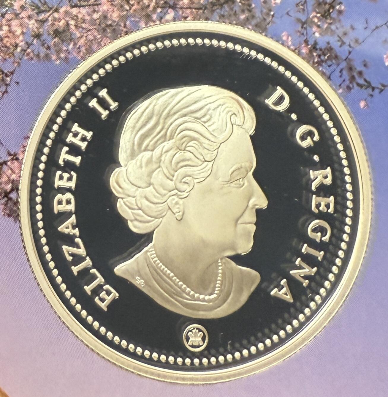 S&S Numismatic世界钱币-拍卖 第119期  加拿大2009年 加拿大和日本之间的持久友谊 5加元精制纪念银币 25.175克925银