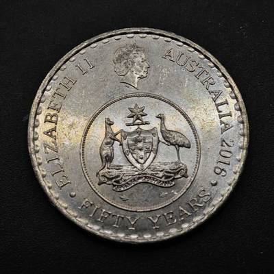 【淘币小摊】实时拍第八百五十三拍   散币银币场   满百包邮可预留二周 每周一统一发货   - 澳大利亚2016年货币50周年20分纪念币