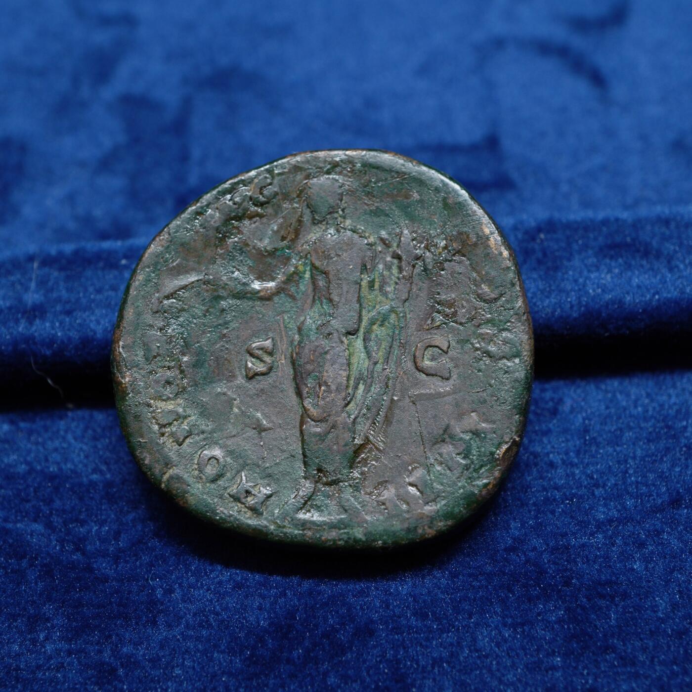 琋语集藏2026年02月欧洲古典打制币拍卖 古罗马帝国-安敦尼.庇护与荣誉女神大铜币