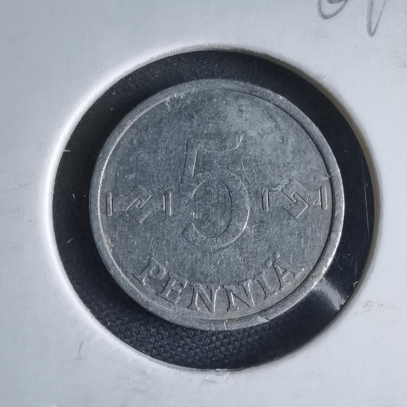 沼泽如烟--第969场 芬兰1979年5芬尼