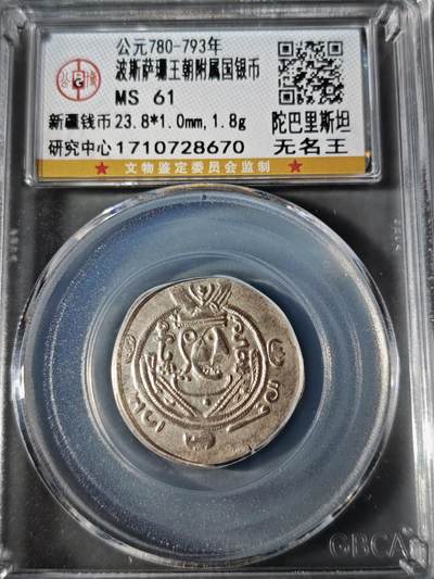 110期新疆红钱粟特钱币丝路钱币专场 - 波斯萨珊王朝银币