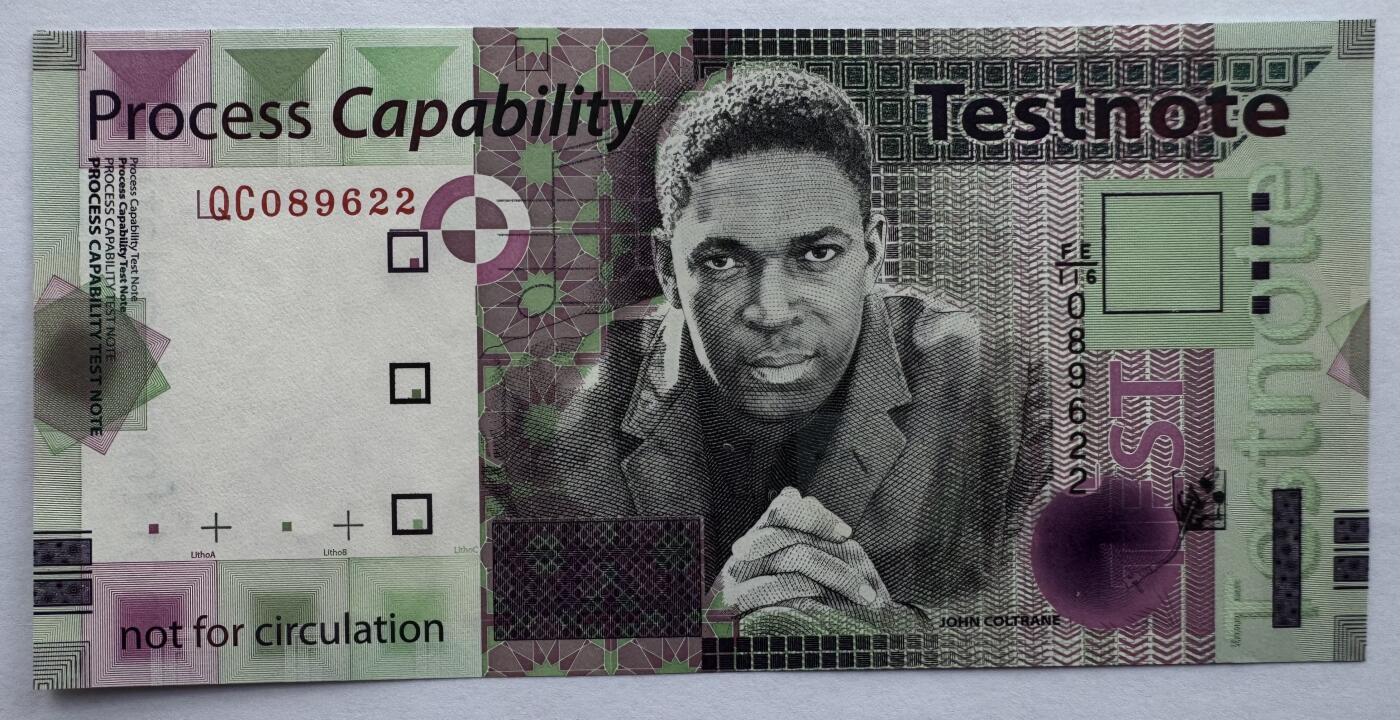 2026第2场（总第229期）：精品测试钞、连体钞综合场 德纳罗DLR 绿版“萨克斯管演奏家约翰·克特兰；名画～仲夏夜之梦”测试钞UNC（全程无47）