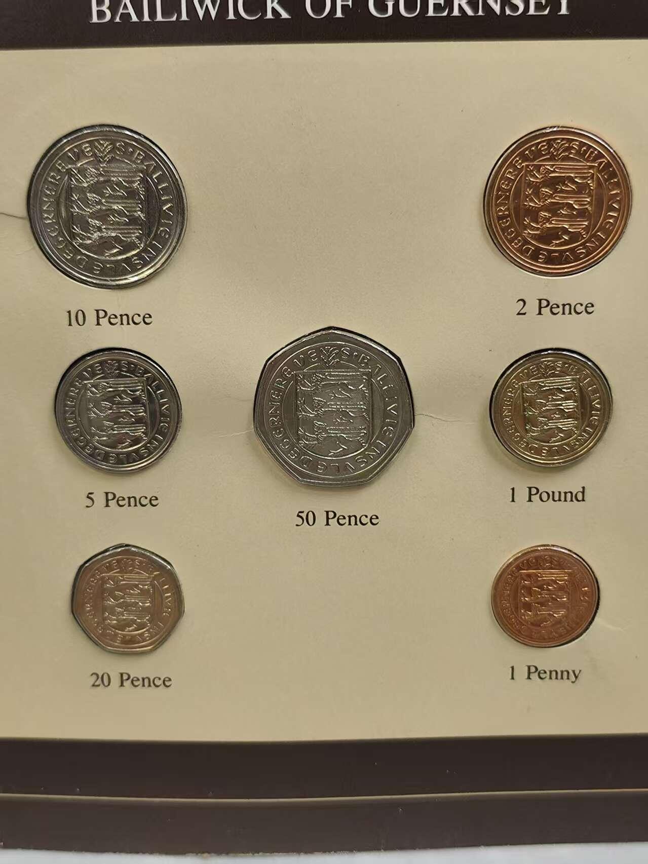 G&W世界散币，银币处理专场（第44场） 富兰克林-根西岛7枚套