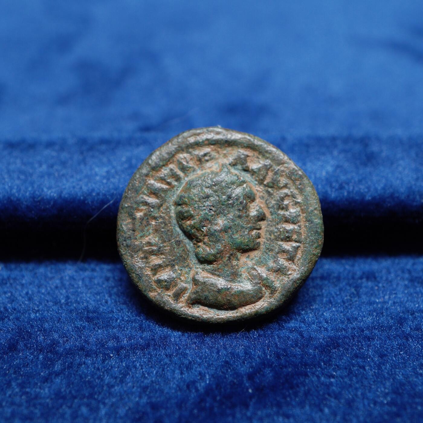 琋语集藏2026年02月欧洲古典打制币拍卖 古罗马行省茱莉亚.玛玛亚铜币