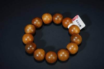 上海都达杂项专场六（全场包邮） 天然黄油格沉香1.8圆珠手串 附鉴定证书87-205