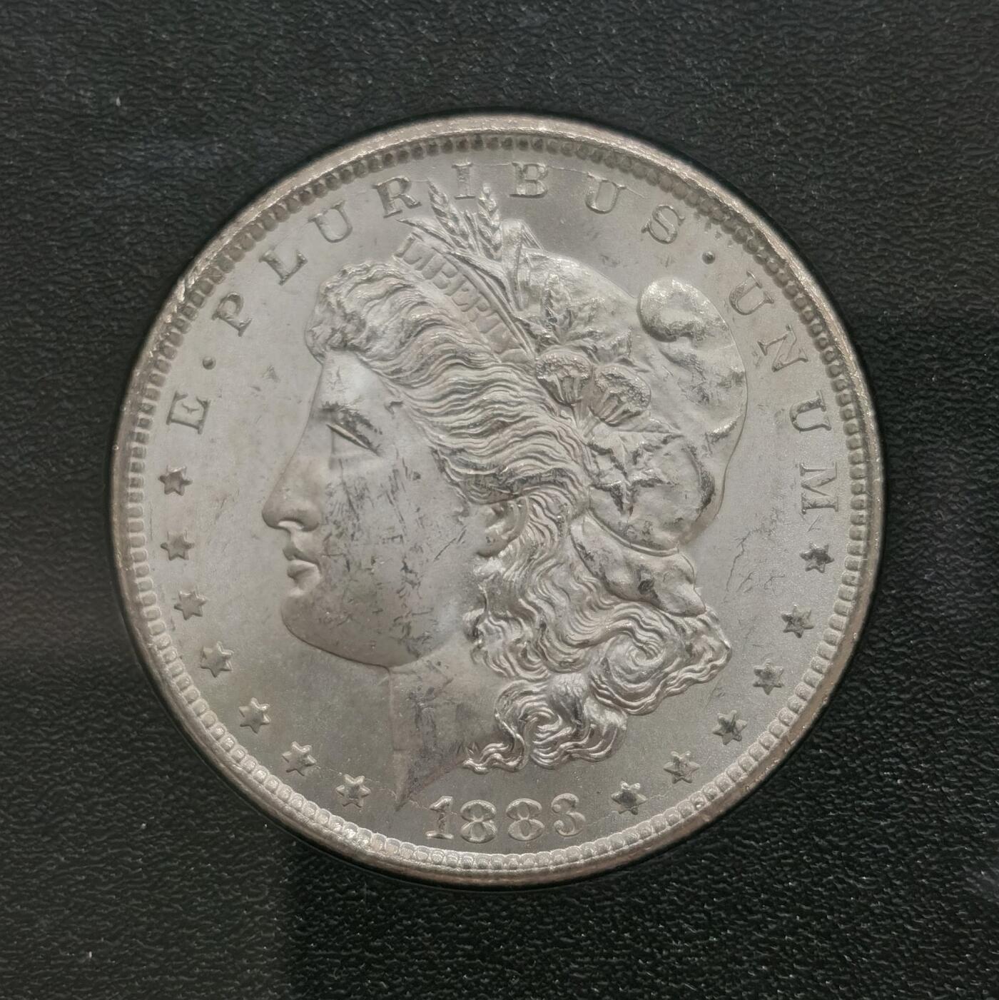 博洋堂世界钱币拍卖第158期（全场包邮） NGC MS65 美国1883 CC 摩根 卡森厂 GSA大封装 高分难得