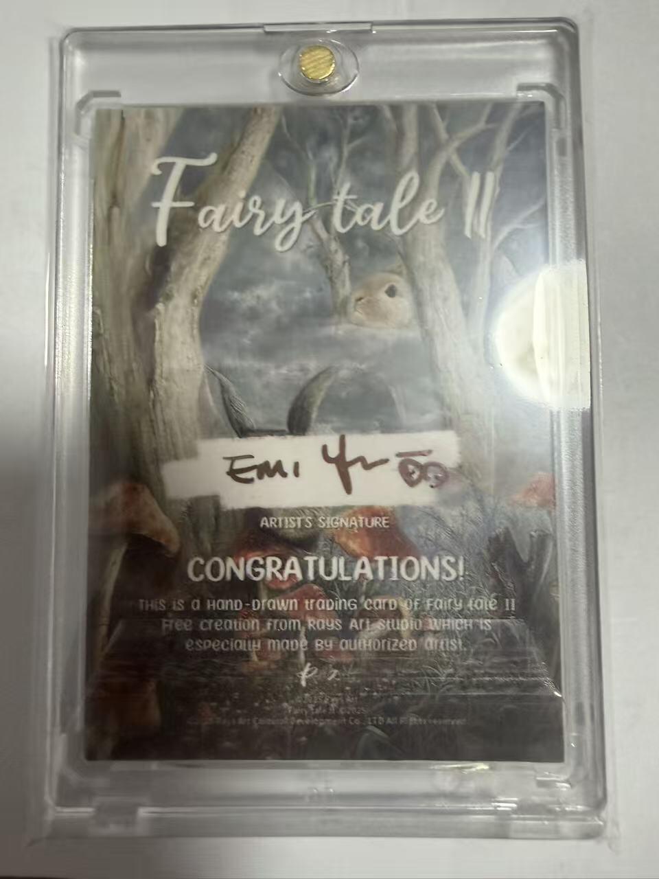 春节前倒数第三场！！龙虎卡牌-七三场（满200元包邮，无佣金，每周六结拍，欢迎送拍） 【手绘卡】2024 Faing tale手绘卡 - 三只小猪 (艾米丽亲签)