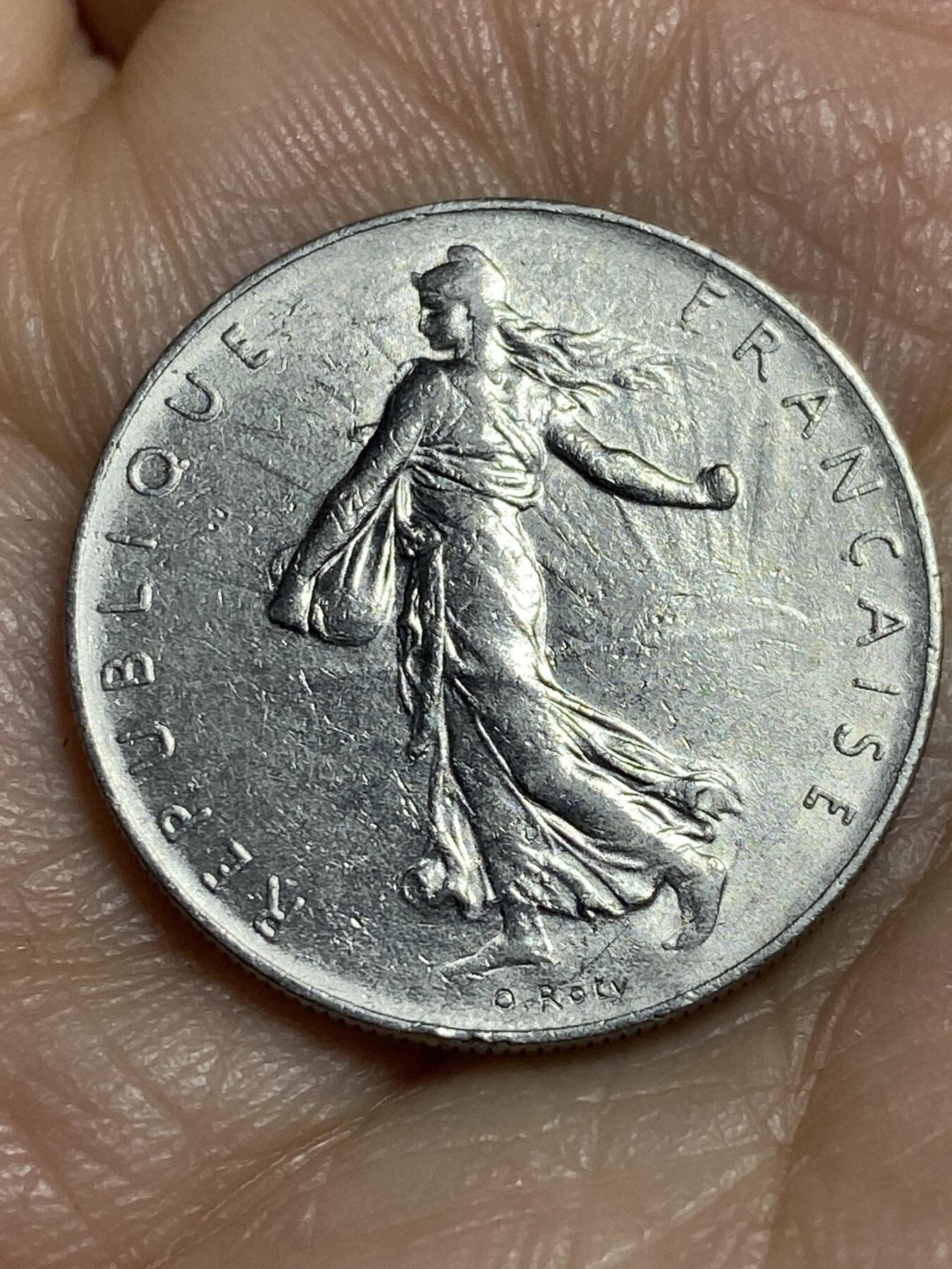 2026年第十四场(总第一百八十三场）外国好品散币场(免佣金) 法国🇫🇷1975年1法郎(Dolphin –海豚标)