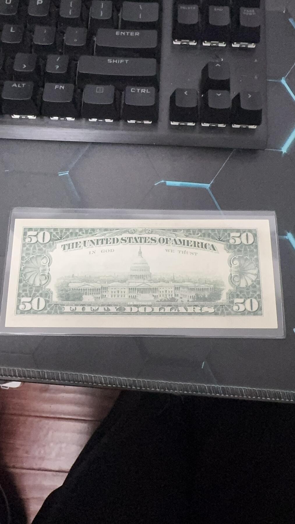 1993小头版50美元补号