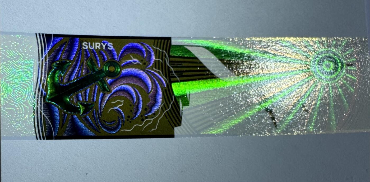 2026第2场（总第229期）：精品测试钞、连体钞综合场 苏芮SURYS “灯塔”箔条纹技术Plasmogram™光版测试钞UNC