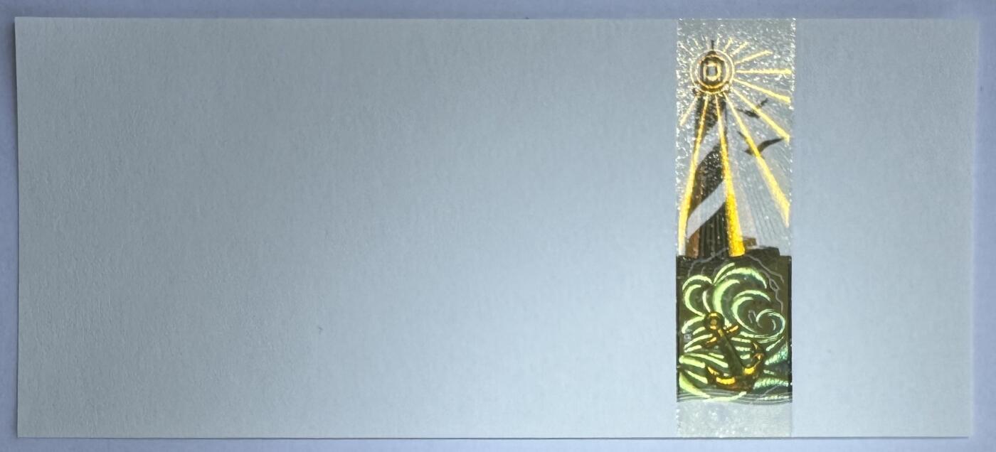 2026第2场（总第229期）：精品测试钞、连体钞综合场 苏芮SURYS “灯塔”箔条纹技术Plasmogram™光版测试钞UNC