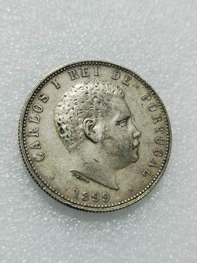 天下钱庄专场欢迎参拍 - 葡萄牙卡洛斯一世1000瑞斯银币