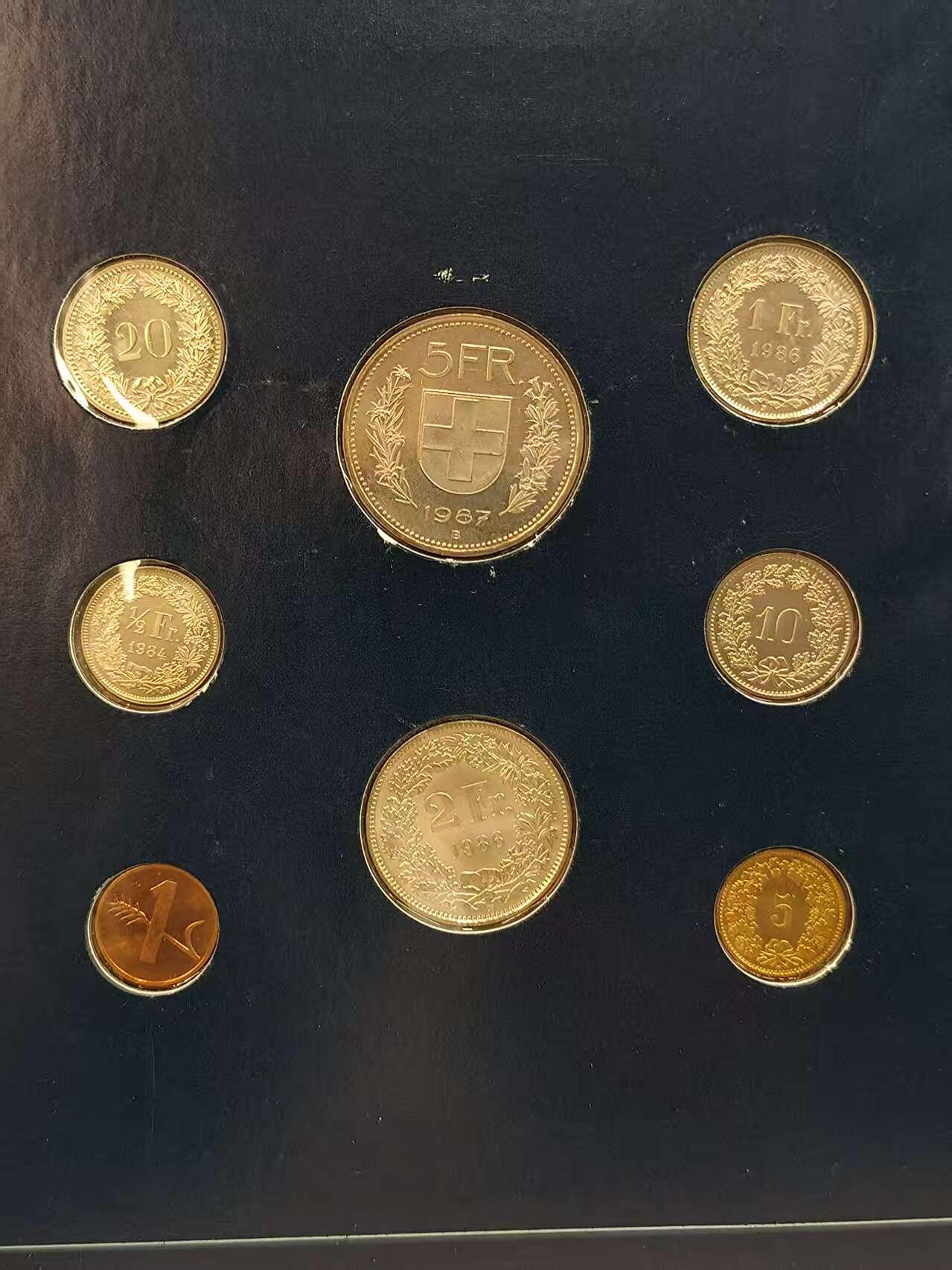 G&W世界散币，银币处理专场（第44场） 富兰克林-瑞士8枚套