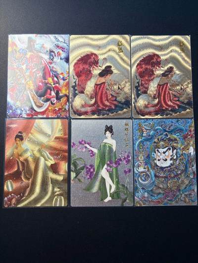 NO.22 好又多金牌大场，年前倒数第3期！每周一站式配齐，方便凑单！（周6晚9点截拍，卖家送拍0抽成！） - 散卡6张（关羽、多闻天王、狐鬼粗闪半粗1对、花神）