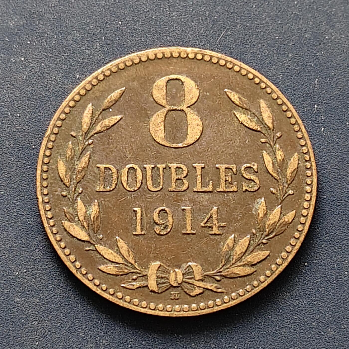 【全场包邮】纯粹捡漏拍496场-持续更新中 根西1914年8道布大铜币