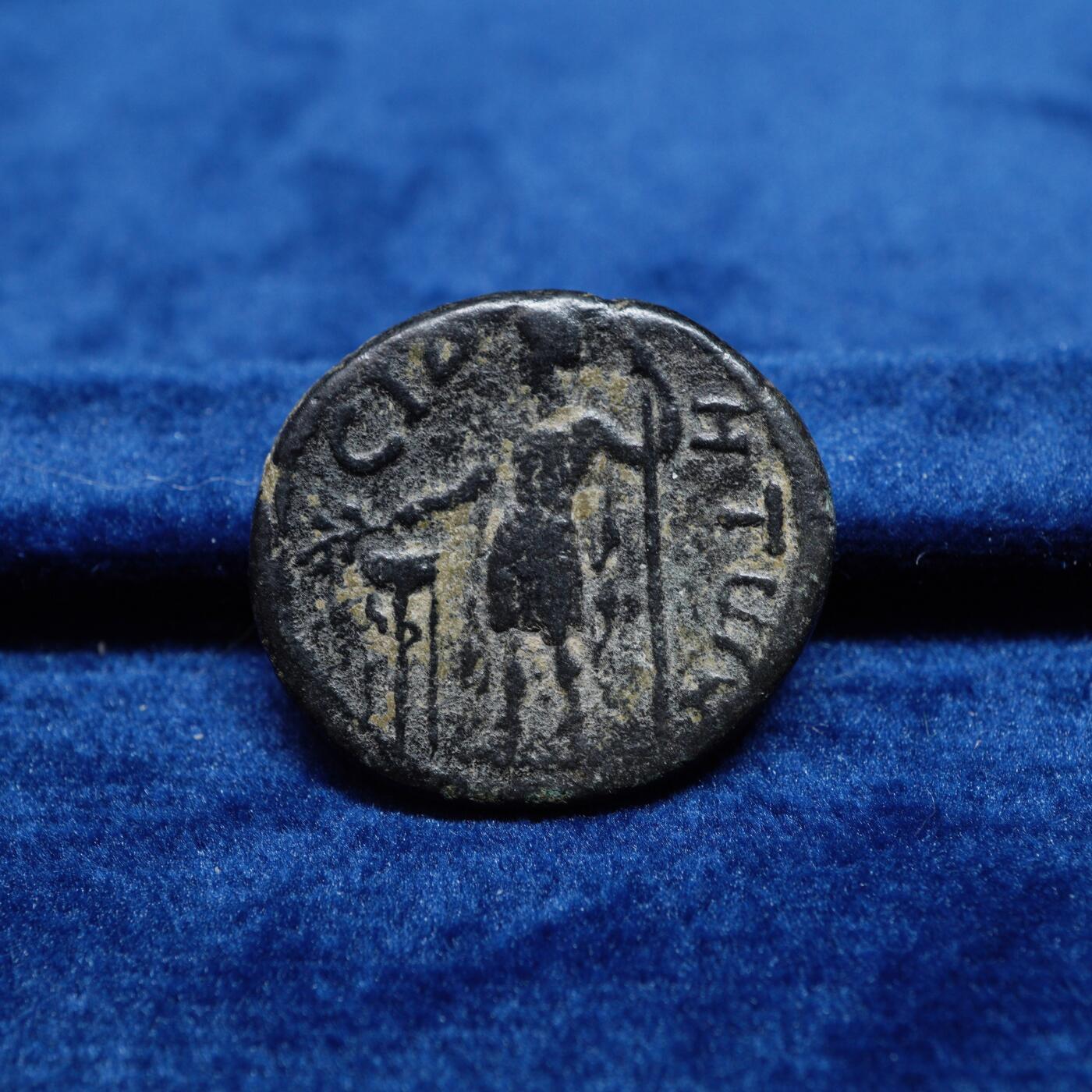 琋语集藏2026年02月欧洲古典打制币拍卖 古罗马潘菲利亚行省-安敦尼与阿波罗铜币