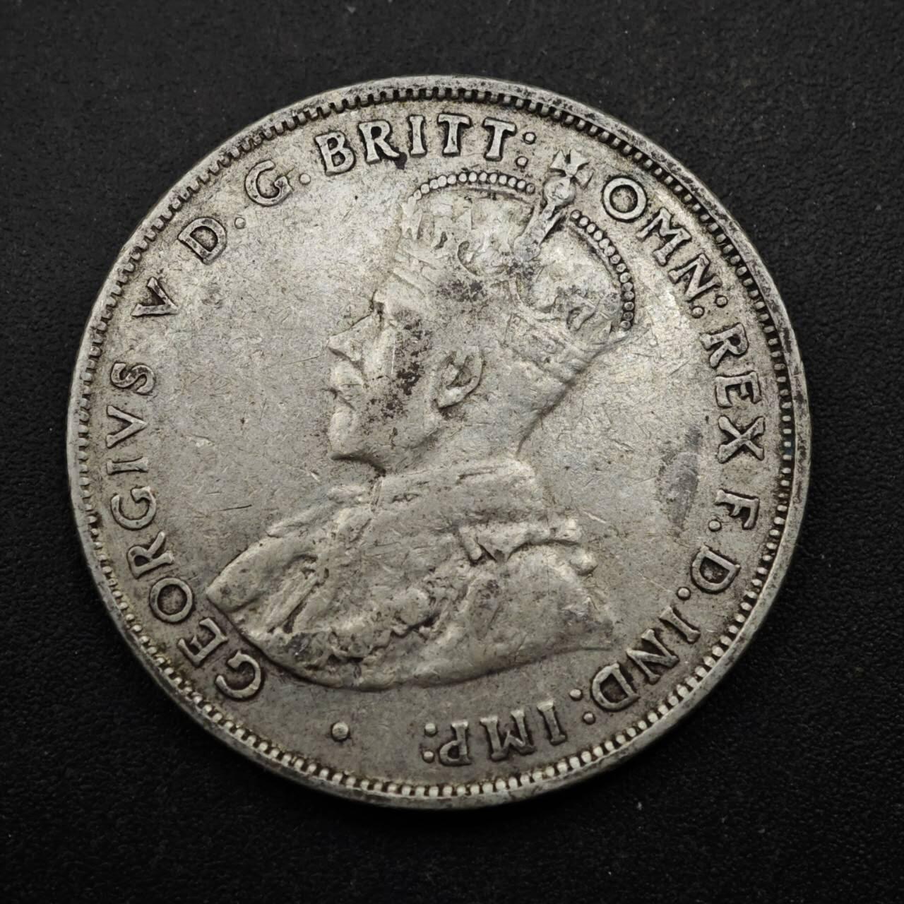 【淘币小摊】实时拍第八百五十三拍   散币银币场   满百包邮可预留二周 每周一统一发货   澳大利亚1936年乔治五世弗洛林银币