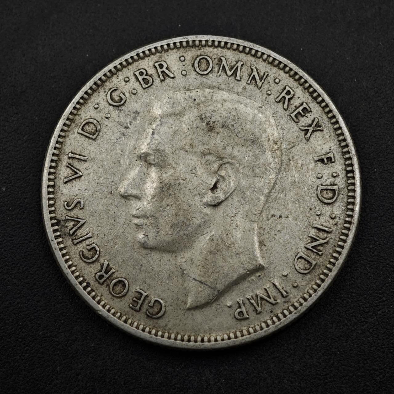 【淘币小摊】实时拍第八百五十三拍   散币银币场   满百包邮可预留二周 每周一统一发货   澳大利亚1942年乔治六世弗洛林银币