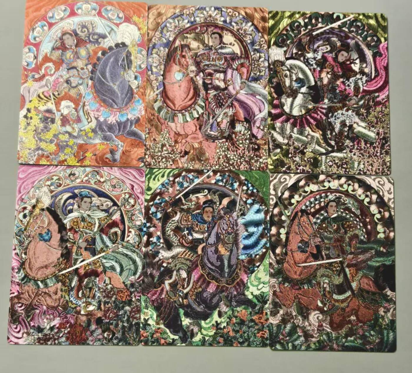 春节前倒数第三场！！龙虎卡牌-七三场（满200元包邮，无佣金，每周六结拍，欢迎送拍） 半粗6张 星宿文创 冯涛 - 生肖三娘 上弹 一套