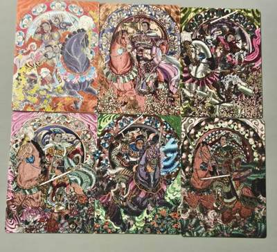 春节前倒数第三场！！龙虎卡牌-七三场（满200元包邮，无佣金，每周六结拍，欢迎送拍） - 半粗6张 星宿文创 冯涛 - 生肖三娘 上弹 一套