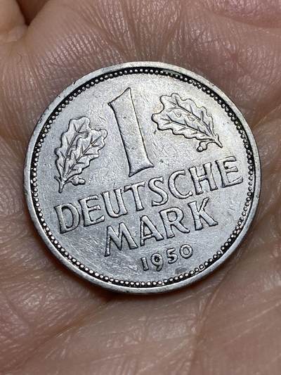 2026年第十三场(总第一百八十二场）外国好品散币场(免佣金) - 德国🇩🇪1950年1德国马克(首发年，J标汉堡造)