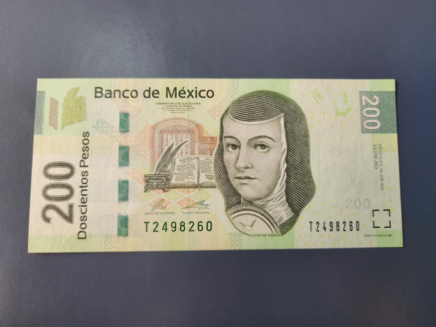 1月22号晚上8点 外国纸币自动截拍第11场 墨西哥200全新