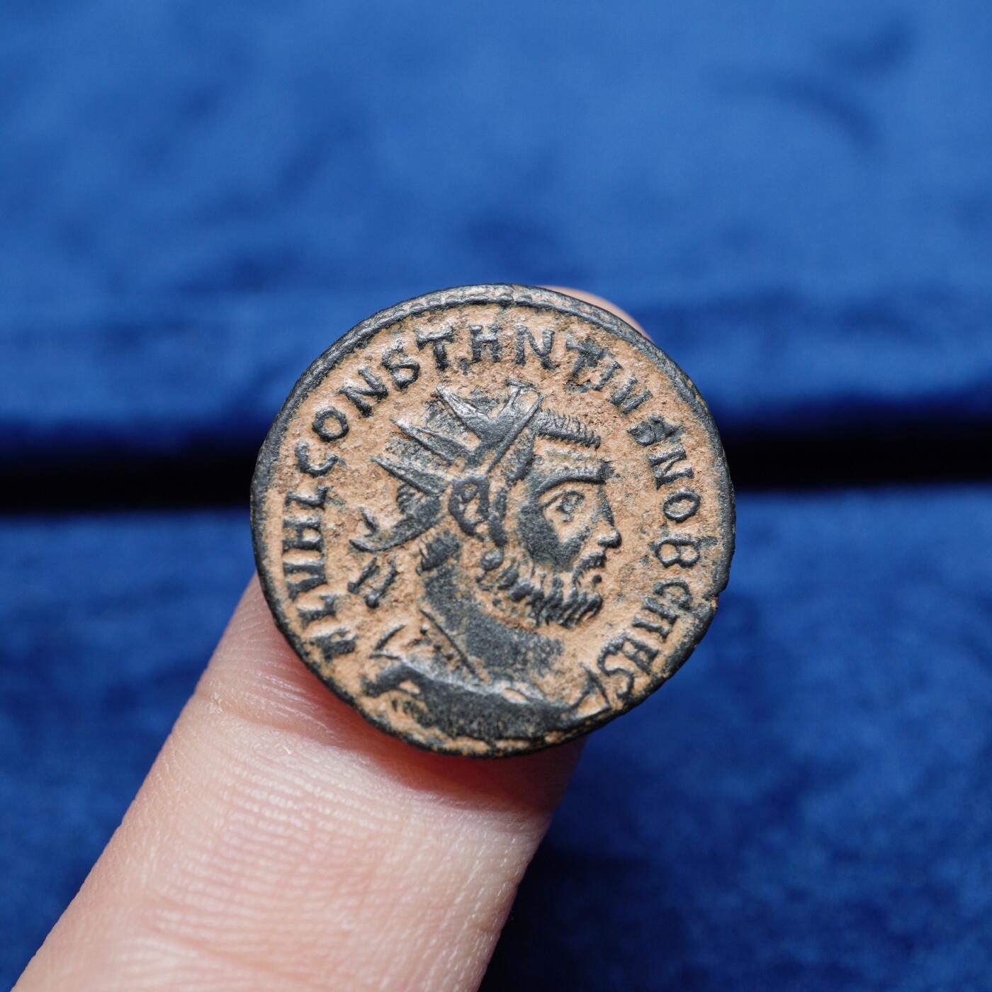 琋语集藏2026年02月欧洲古典打制币拍卖 古罗马帝国-君士坦提乌斯一世铜币