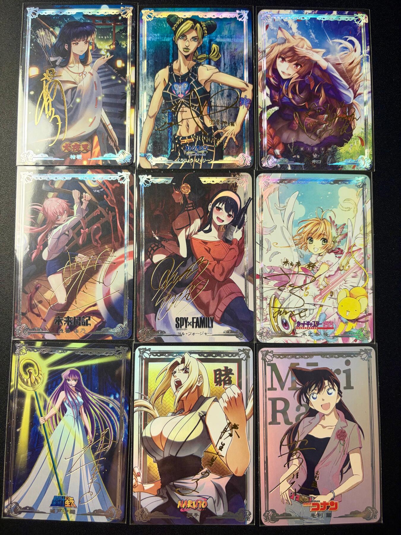 NO.22 好又多金牌大场，年前倒数第3期！每周一站式配齐，方便凑单！（周6晚9点截拍，卖家送拍0抽成！） 玩卡秀 动漫女神声优烫金签名第三弹 一套9张 绝版套卡 彩闪