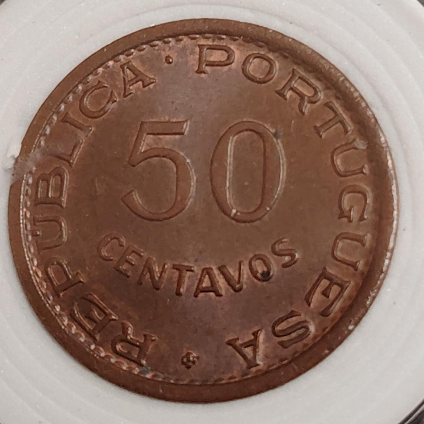 布加迪🐬～世界钱币(上海)🌾第 271 期 /  各国套币和散币 安哥拉🇦🇴 1958年 50分