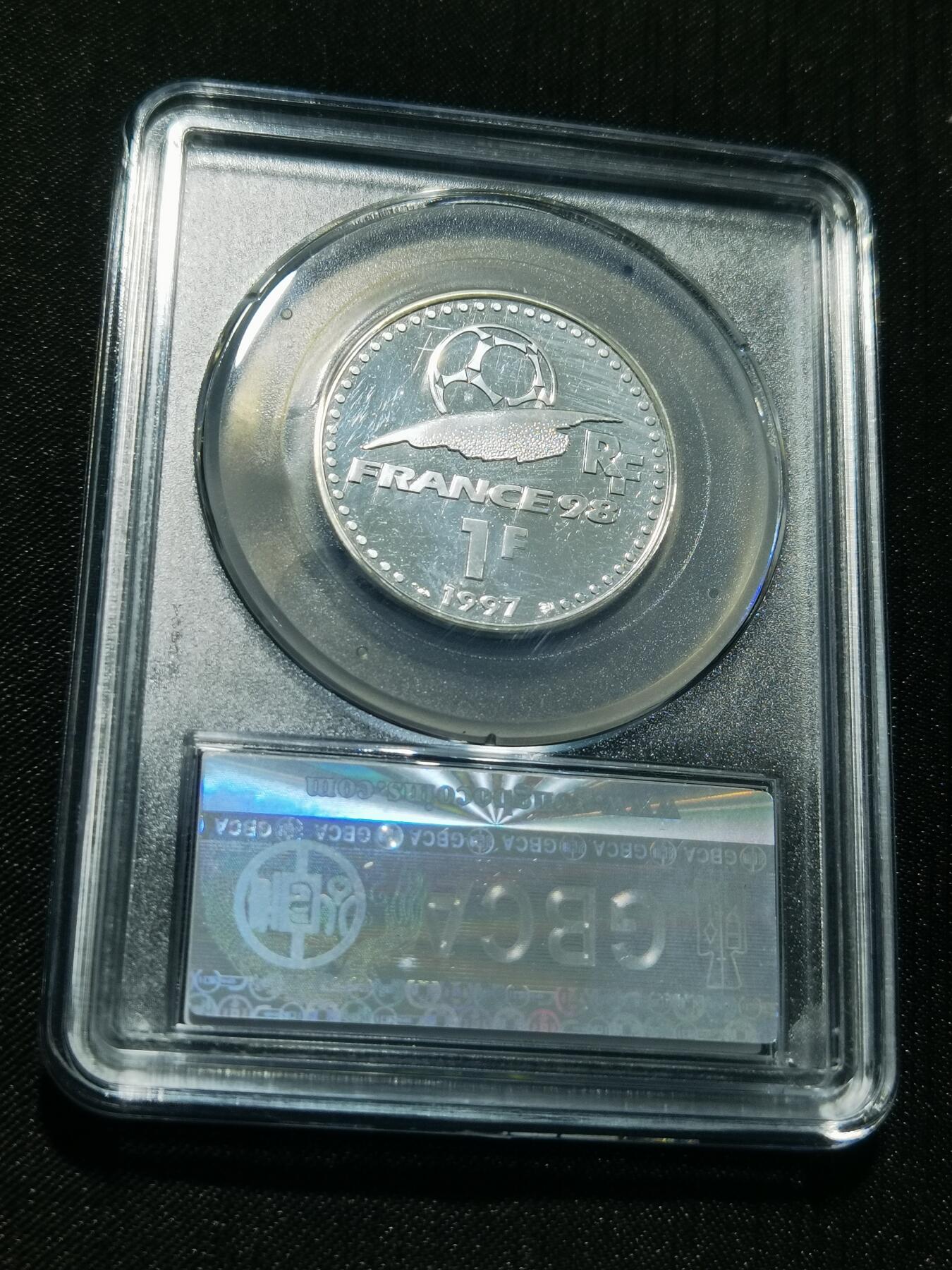 天下钱庄专场欢迎参拍 法国世界杯银币