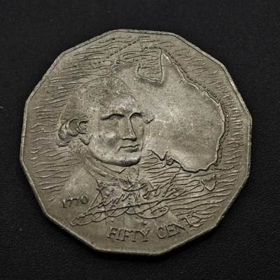 【淘币小摊】实时拍第八百五十三拍   散币银币场   满百包邮可预留二周 每周一统一发货   - 澳大利亚1970年50分纪念币