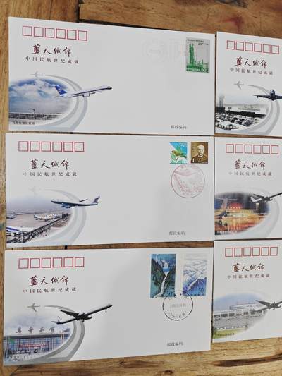 蓝天织锦——中国民航世纪成就展纪念封 - 蓝天织锦——2001年中国民航世纪成就展纪念封10