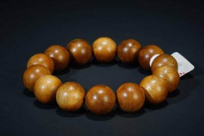 上海都达杂项专场六（全场包邮） 天然黄油格沉香1.6圆珠手串 附鉴定证书87-206