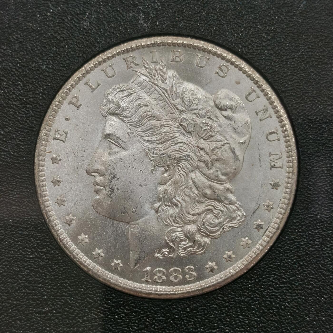 博洋堂世界钱币拍卖第158期（全场包邮） NGC MS65 美国1883 CC 摩根 卡森厂 GSA大封装 高分难得