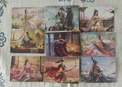 光影卡牌第29期，各家亲签，各家套卡，持续收拍品 -  【全新未拆】烫金磨砂普卡  霸业三国107张  高清自制带塑封盒