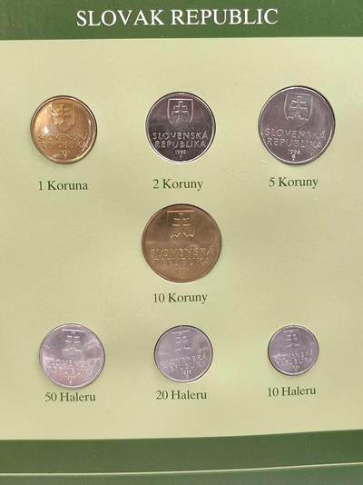 G&W世界散币，银币处理专场（第44场） - 富兰克林-斯洛伐克7枚套