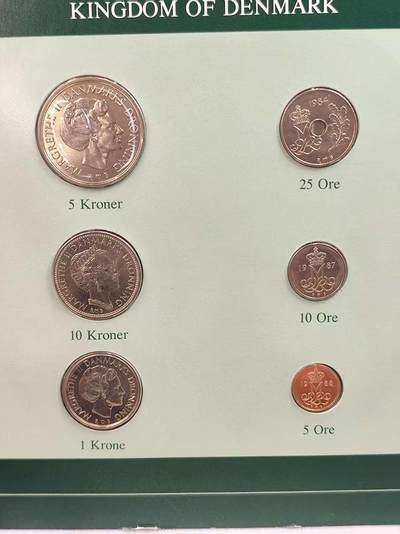 G&W世界散币，银币处理专场（第44场） - 富兰克林-丹麦6枚套