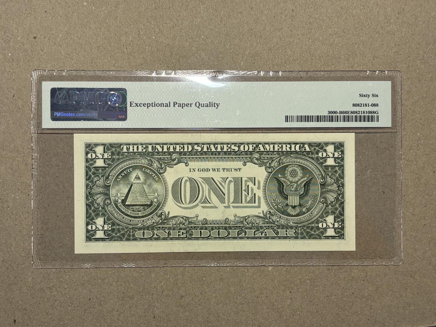 【礼羽收藏】🌏世界钱币拍卖第121期 2009年 1美元 稀少年份 PMG66EPQ