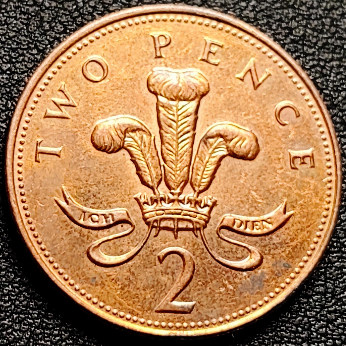 泉币菌-第173场- 精品福利场 原铜光极美 千禧年 英国2便士英国 威尔士皇冠25.9mm