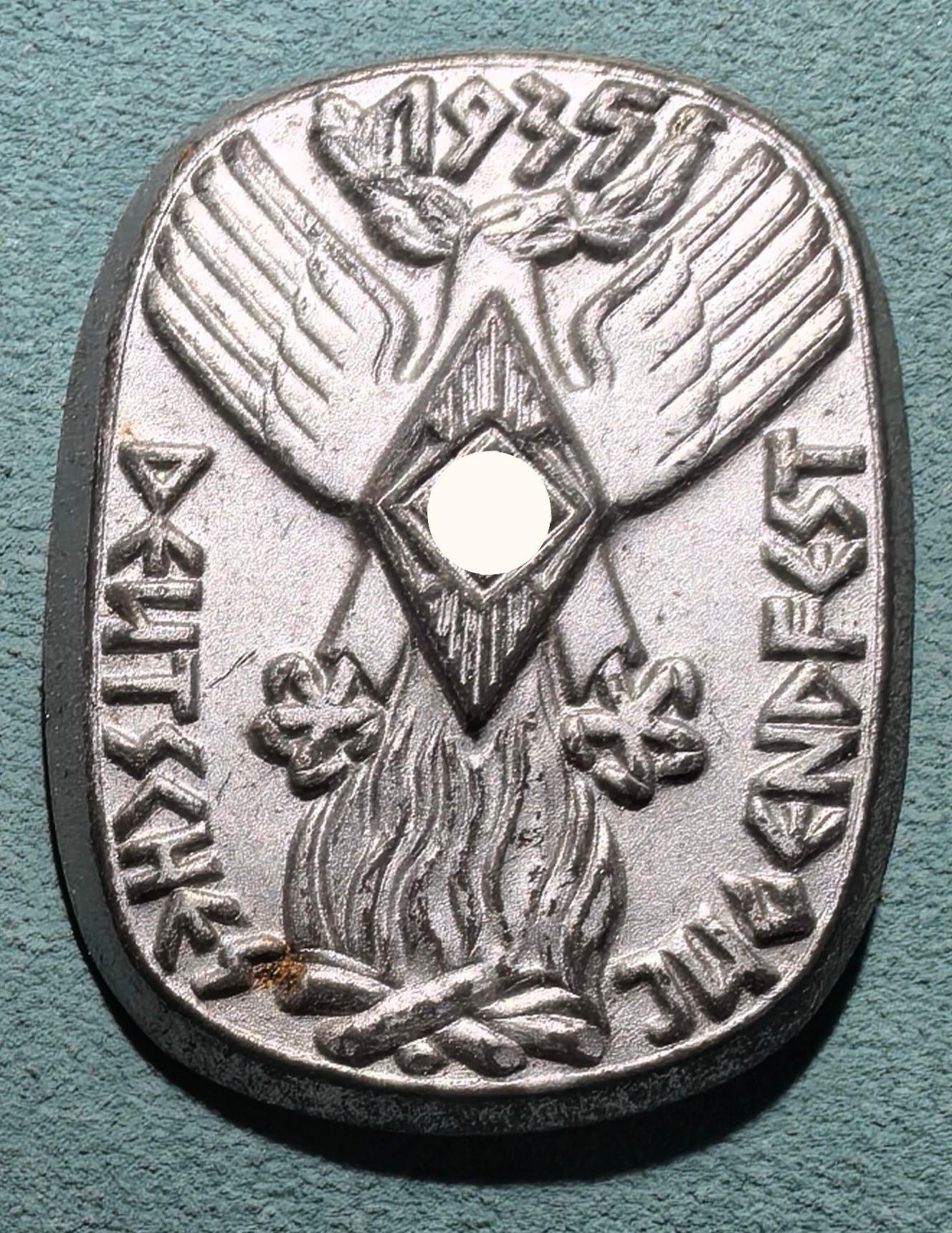 盛世勋华——号角文化勋章邮票专场拍卖第301期 德国（1939）小胡子青年团（HJ）1935年青年节纪念证章